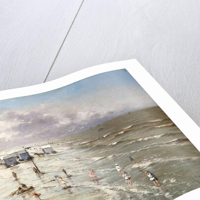 The Beach at Ostend, 1892 by Adolphe Jacobs