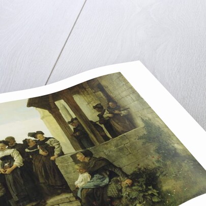 After the Protestant Church Service, 1872 by Gustave Brion