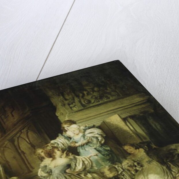 Van Dyck in his Studio Painting a Portrait of Charles, Prince of Wales, Son of Charles I, 1876 by Hermann Schneider