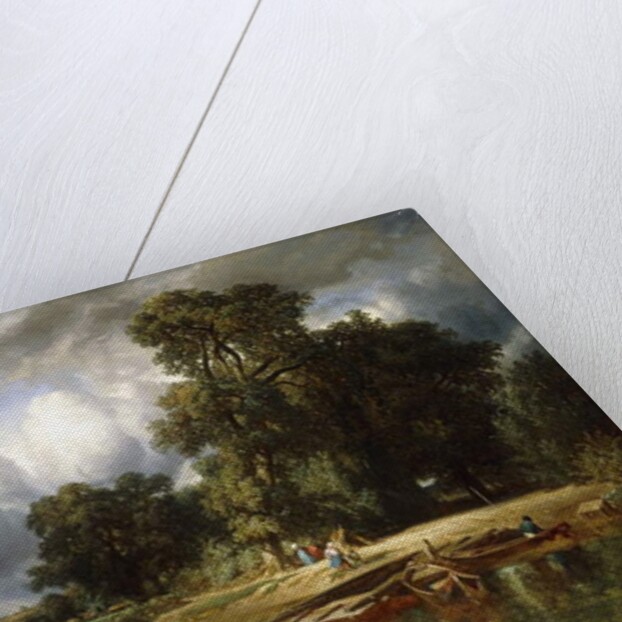 The Ferry Crossing, 1849 by Constant-Emile Troyon