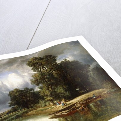 The Ferry Crossing, 1849 by Constant-Emile Troyon