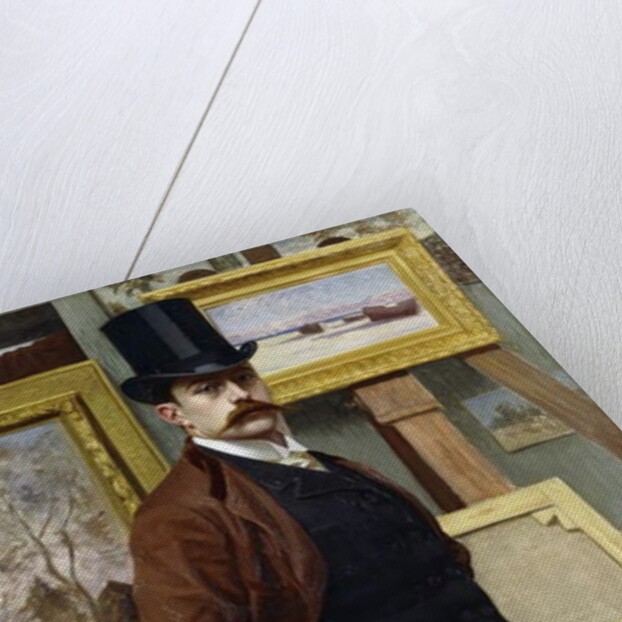 Self Portrait of the Artist in his Studio by Henry Bouvet