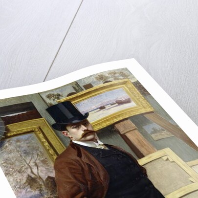 Self Portrait of the Artist in his Studio by Henry Bouvet