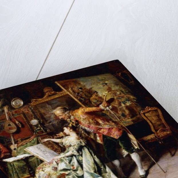 In the Artist's Studio, 1872 by Cesare-Auguste Detti