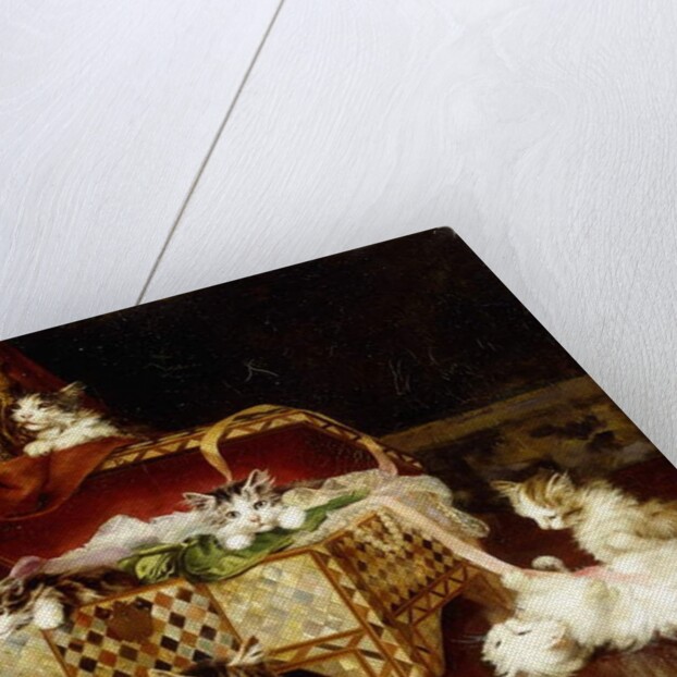 The Sewing Box by Jules Gustave Leroy