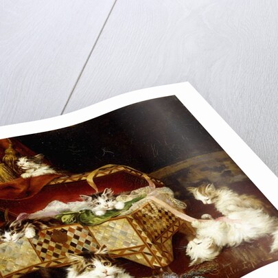 The Sewing Box by Jules Gustave Leroy