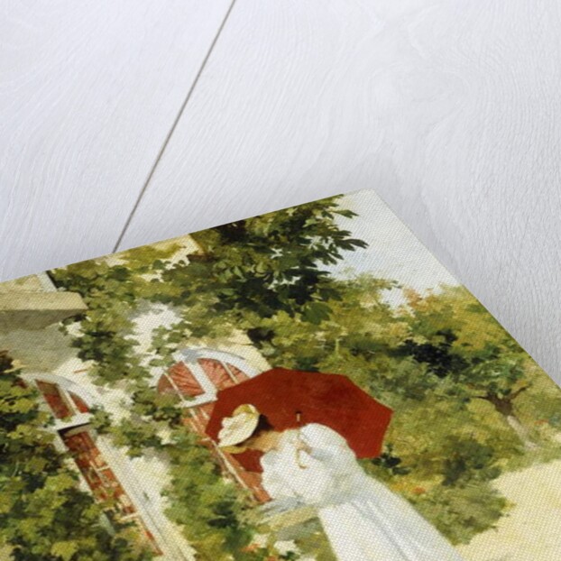 The Red Parasol, 1891 by Rene Joseph Gilbert