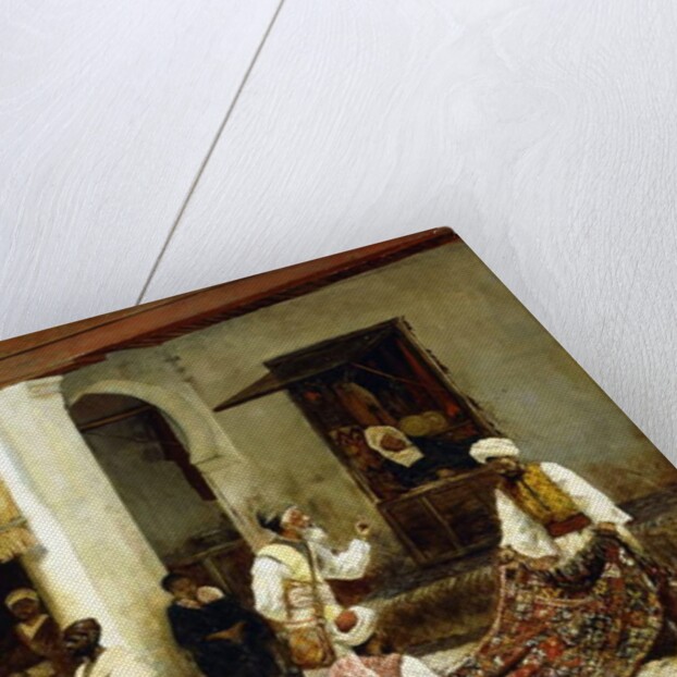 A Rug Bazaar in Tangiers, 1878 by Edwin Lord Weeks