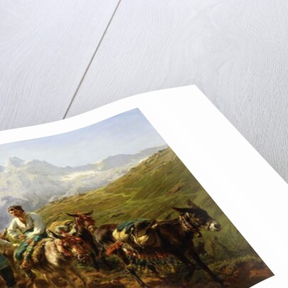 Spanish Muleteers Crossing the Pyrenees, 1857 by Rosa Bonheur