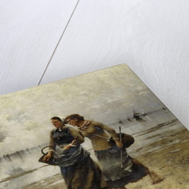 Low Tide by August Wilhelm Nikolaus Hagborg