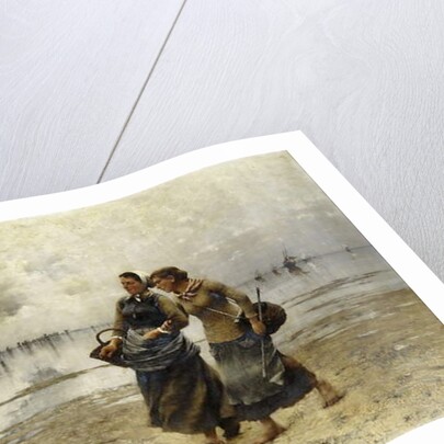 Low Tide by August Wilhelm Nikolaus Hagborg