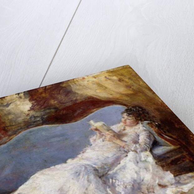 A Lady Reading by Eduardo-Leon Garrido