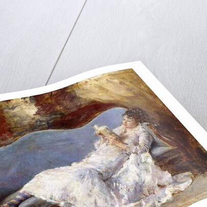 A Lady Reading by Eduardo-Leon Garrido