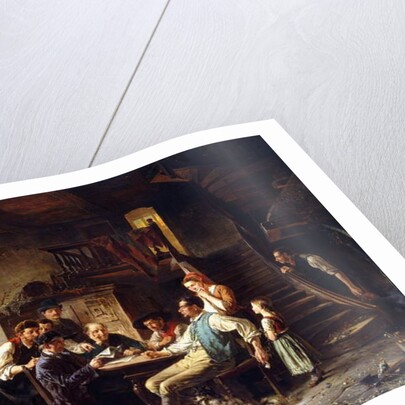 Reading the News, 1887 by Charles Meer Webb