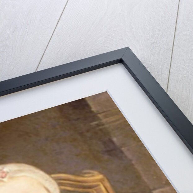 A Young Girl Seated, three-quarter length, wearing an Ivory Dress and Bonnet with a Pigeon by Christian Lindner