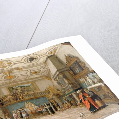 Lazarus at the Door of a Banqueting Hall with Elegant Figures Dining, 1622 by Nicolaes de Gyselaer