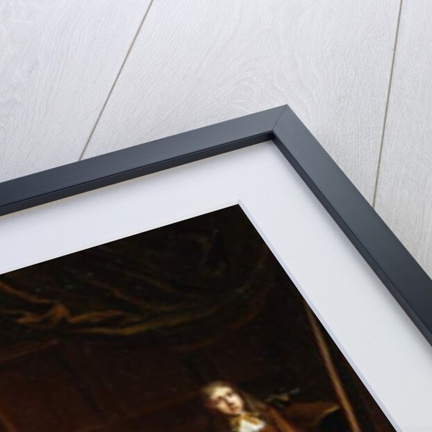 A Group Portrait of a Family seated around a Table draped with a Carpet, c.1665-70 by Gillis van (circle of) Tilborgh