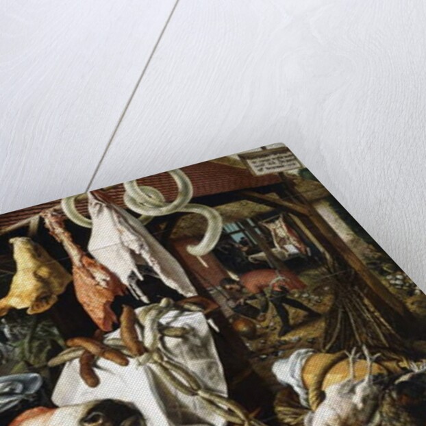 A Butchers Stall with the Holy Family on the Flight into Egypt, 1551 by Pieter Aertsen