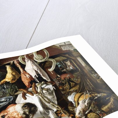 A Butchers Stall with the Holy Family on the Flight into Egypt, 1551 by Pieter Aertsen