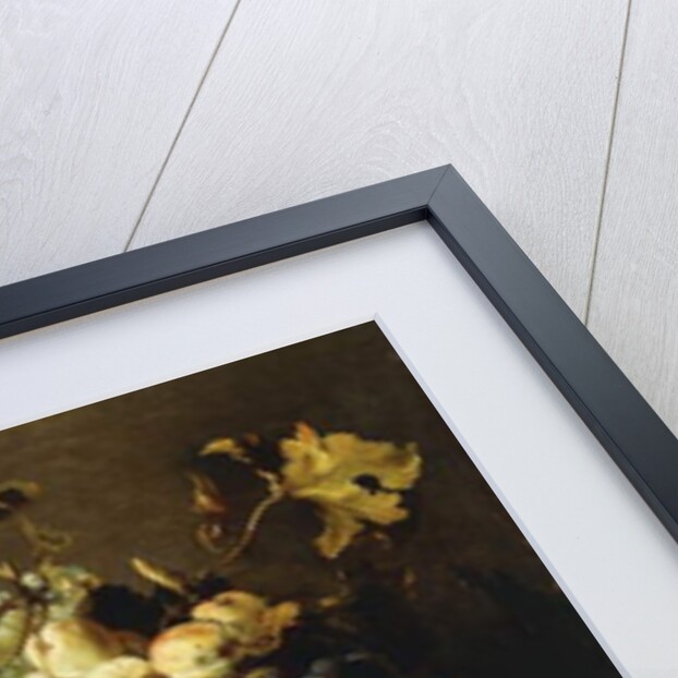 A Basket of Fruit on a Draped Table with Dead Game and a Monkey by Frans Snyders or Snijders