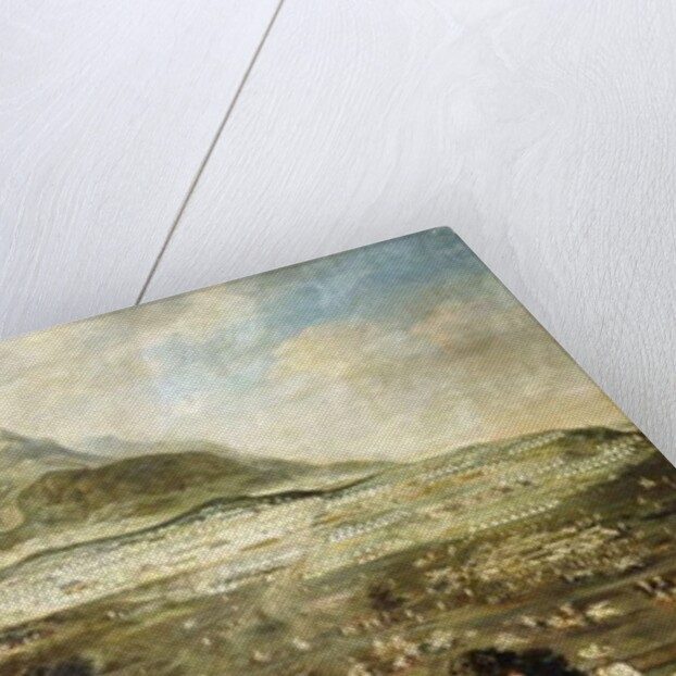 A Moroccan Military Encampment with Veiled Ladies on Donkeys in the Foreground by French School