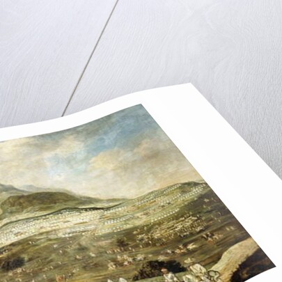 A Moroccan Military Encampment with Veiled Ladies on Donkeys in the Foreground by French School