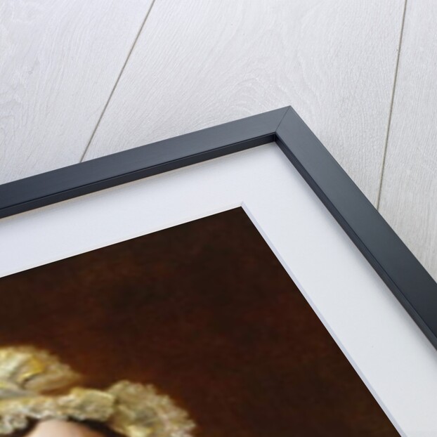 Portrait of Mrs. Edward Cross, seated half-length in a Dark Satin Dress with a Paisley Shawl by Jacques-Laurent Agasse