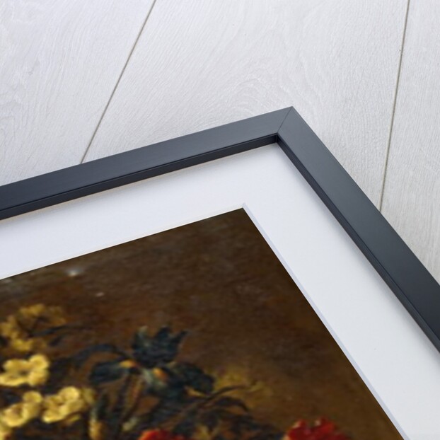 Flowers in a Glass Vase on a Rock by Juan de Arellano