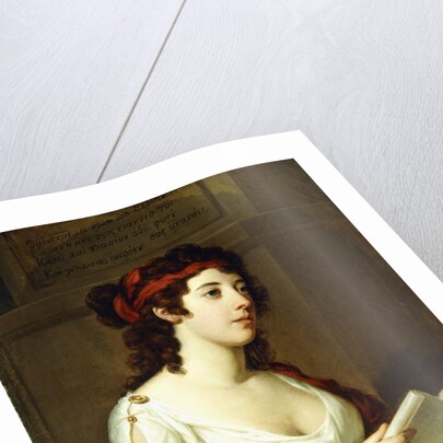Portrait of a Lady as Sappho by Elisabeth Louise Vigee-Lebrun