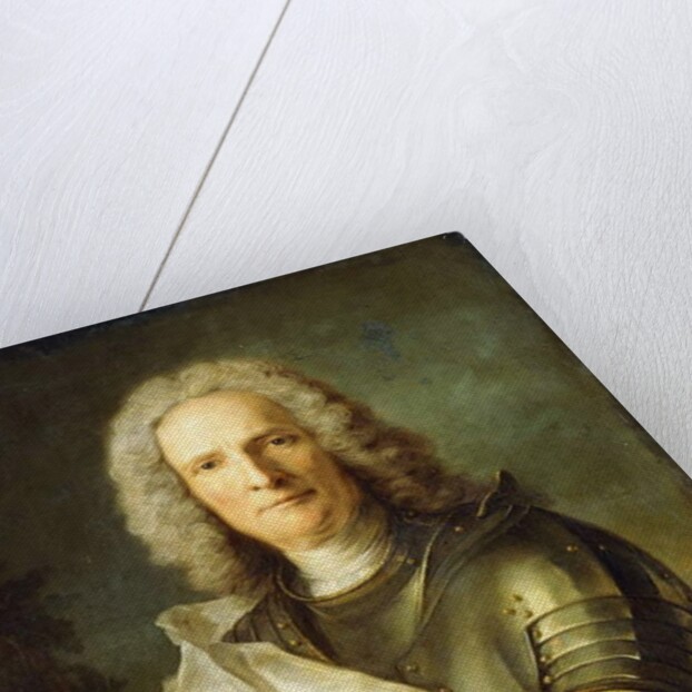Portrait of a Marechal de France, probably Chretien-Louis de Montmorency-Luxembourg, half-length, 1740 by Jean-Marc Nattier