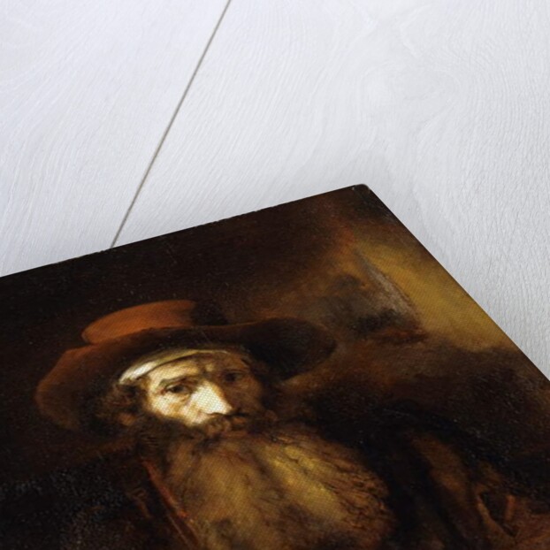 A Bearded Old Man, wearing a brown Coat and russet Hat, 1651 by Rembrandt Harmensz. van Rijn