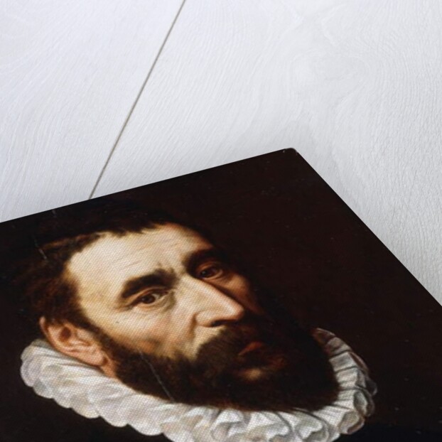 Portrait of a Bearded Man, bust-length, wearing gorgets by Adriaen Thomasz Key