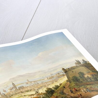 A Panoramic view of Messina, Sicily by Gaspar van Wittel