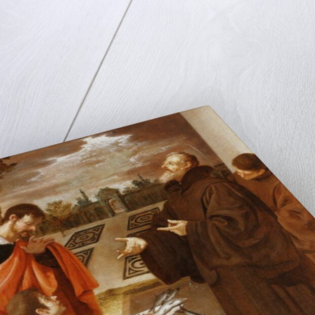 Saint Francis of Paola blessing the Fish by Jusepe or Jose Leonardo