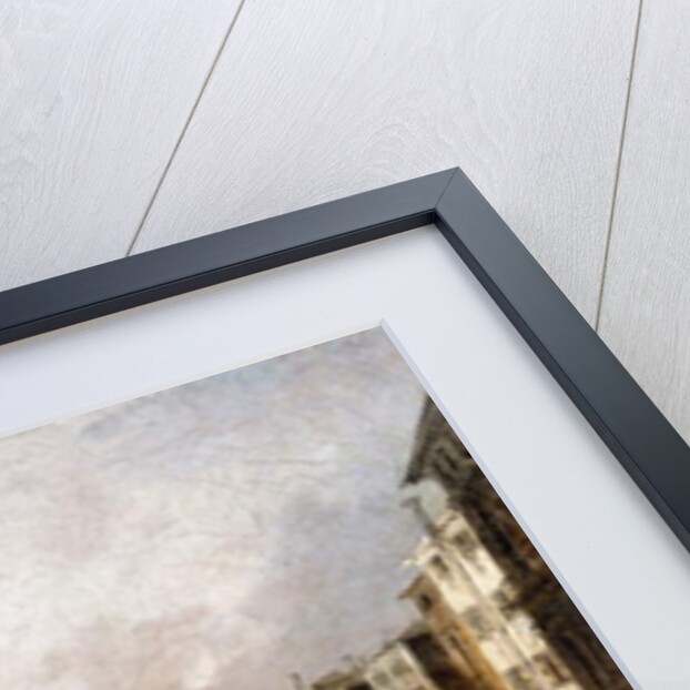 The Rialto Bridge, Venice, with Gondolas in the foreground by Francesco Guardi