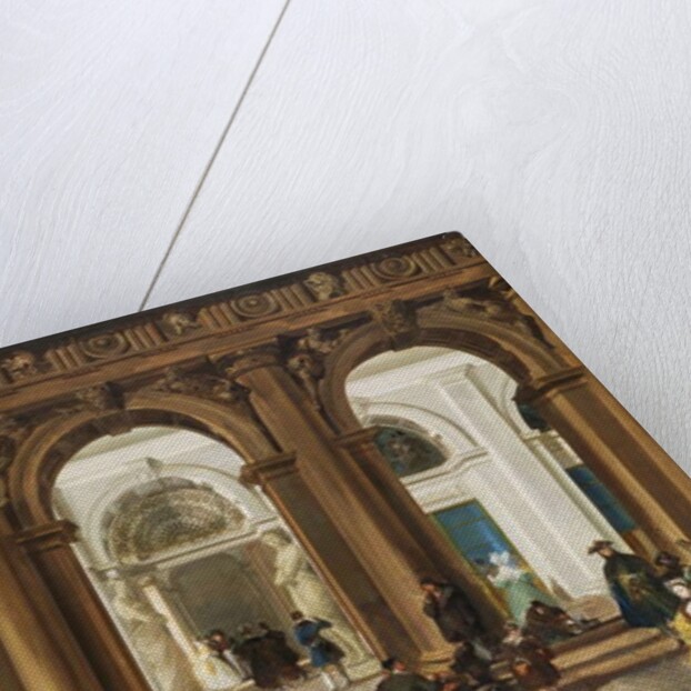 The Entrance to the Biblioteca Marciana, Venice by Giuseppe Bernardino Bison