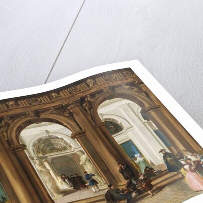 The Entrance to the Biblioteca Marciana, Venice by Giuseppe Bernardino Bison