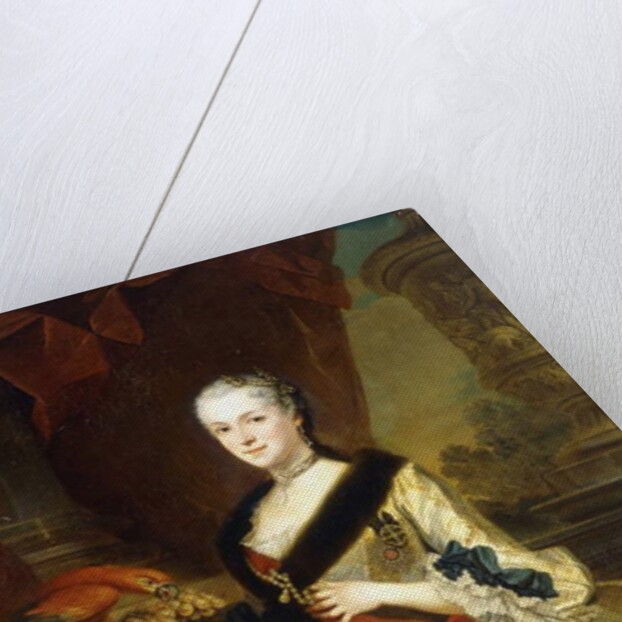 Portrait of Maria Josepha, Queen of Poland, standing three-quarter length by Louis de Silvestre