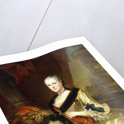 Portrait of Maria Josepha, Queen of Poland, standing three-quarter length by Louis de Silvestre