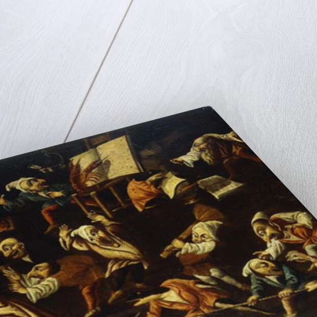 Imaginary Animals and Dwarfs Fighting, Drinking and Carousing by Faustino Bocchi or Boccasi