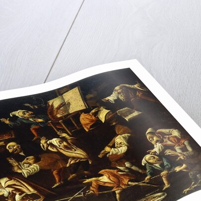 Imaginary Animals and Dwarfs Fighting, Drinking and Carousing by Faustino Bocchi or Boccasi