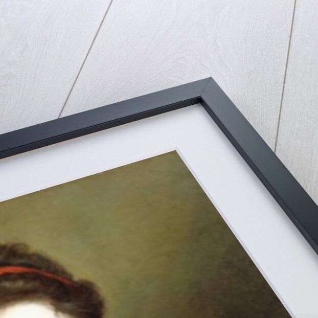 A Young Lady, Wearing a Yellow Robe, seated at a Table, Beckoning, 1703 by Jean Baptiste Santerre