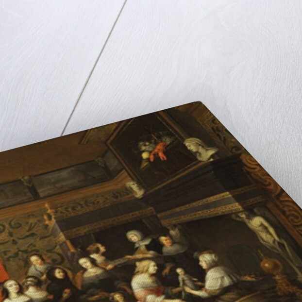 Ladies Celebrating the Birth of a Child in an Elegant Boudoir by Hieronymus Janssens