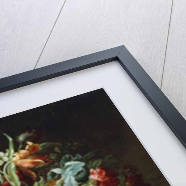 Flowers in a Sculpted Urn on a Draped Stone Pedestal by Andrea the Elder Scacciati