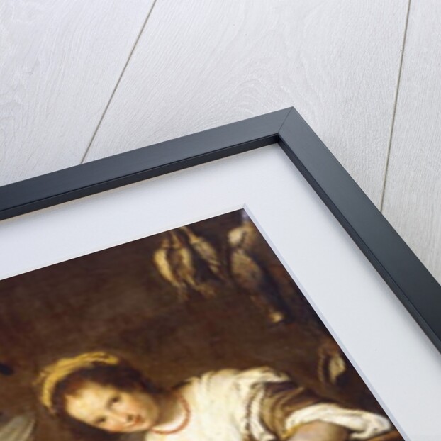 La Cuoca - A Kitchen Maid Plucking a Goose in an Interior by Bernardo Strozzi