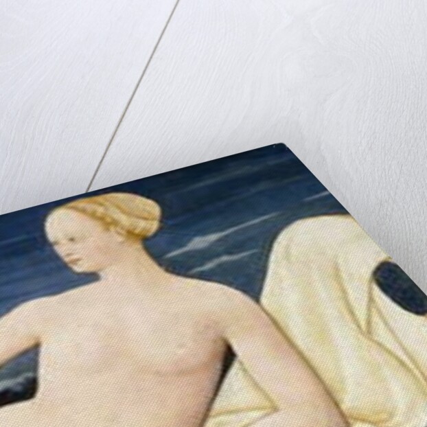 Venus on Pillows holding a Garland of Flowers with a Putto by Paolo di Stefano Badaloni Schiavo