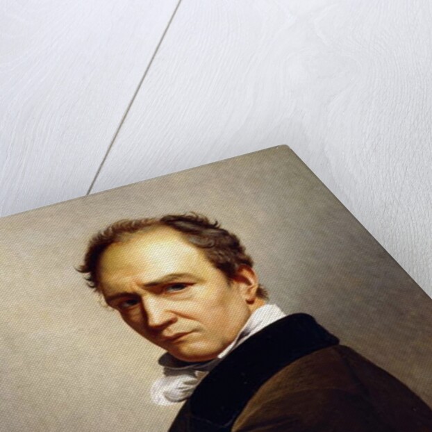 Portrait of the Artist holding a Stylus by Francois Joseph Navez