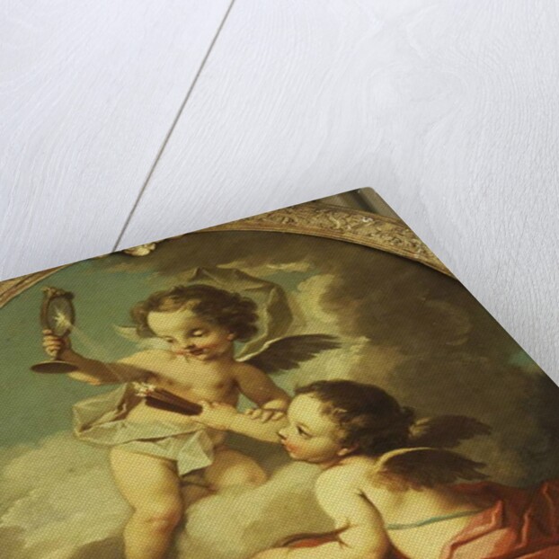 An Allegory of Love - Putti disporting in a Landscape by Etienne Jeaurat