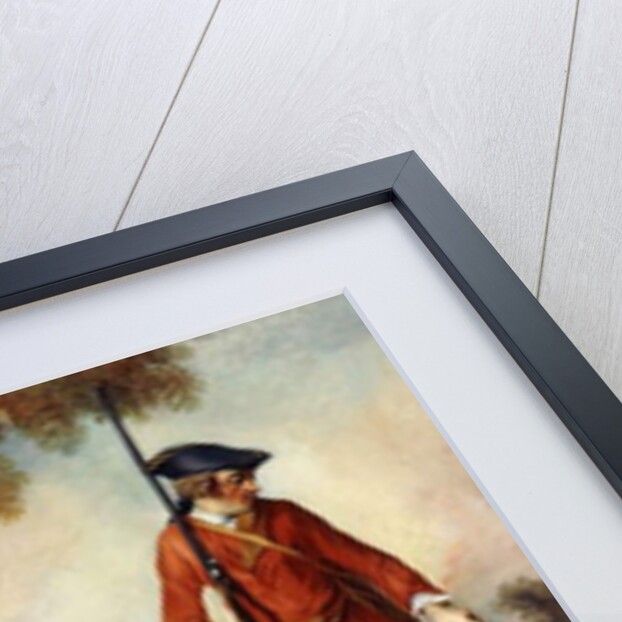 La Halte de Chasseurs': A Huntsman Holding a Gamebird and Resting by a Tree, his Servant and Hounds Nearby by Nicolas Lancret