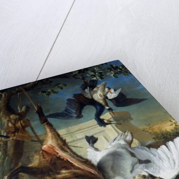 'La Retour de Chasse': A Hunting Dog Guarding Dead Game, by Jean-Baptiste Oudry